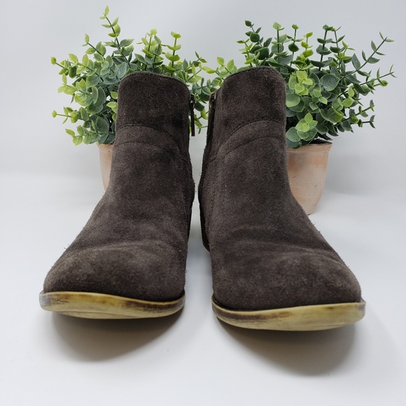 Lucky Brand Dark Brown Booties Size 6 - Picture 3 of 8